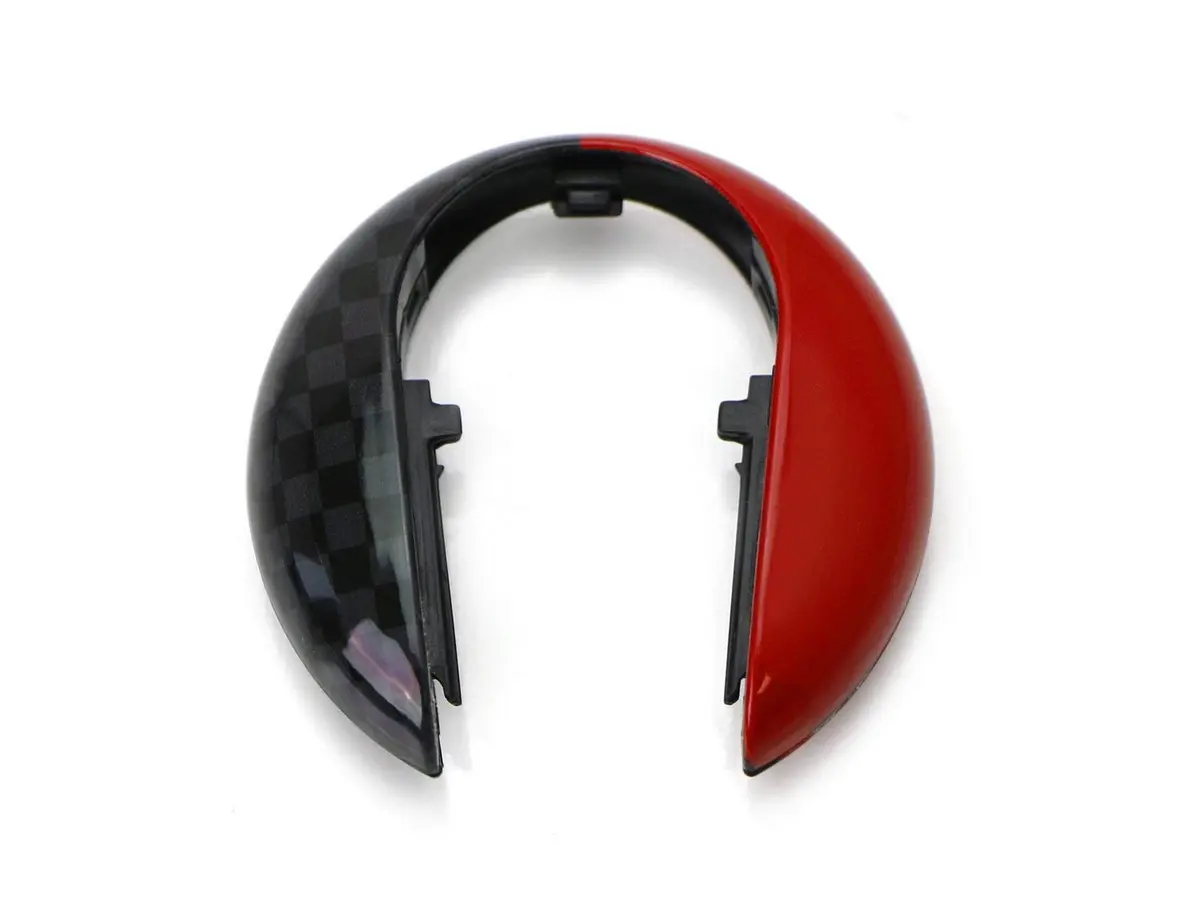 iJDMTOY JCW Style Red Key Cap Shell for MINI Cooper F55/F56/F57/F54/F60 Smart Key Fob | Direct Fit ABS Plastic - view 7