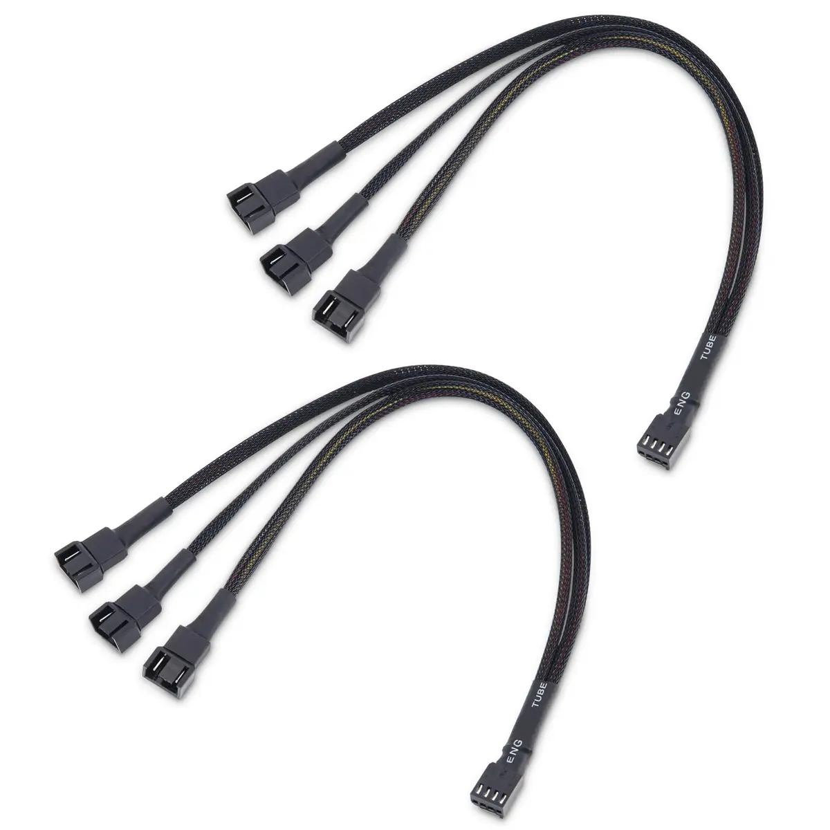 Cable Matters 2-Pack 3 Way 4-Pin PWM Fan Splitter Cable 12 inches | Expand PC Cooling - main product image
