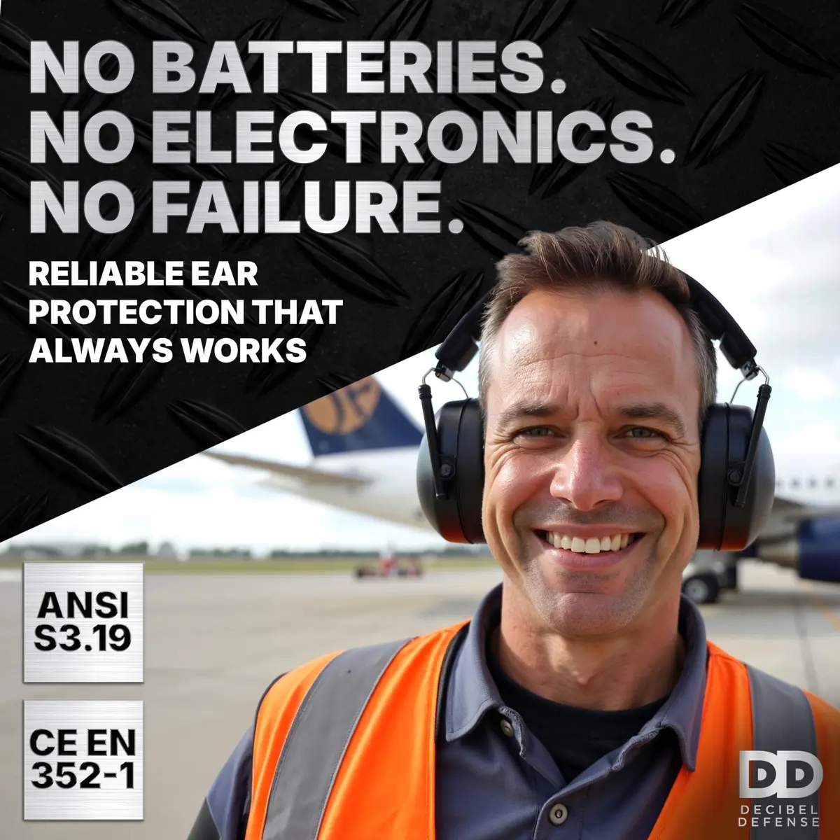 DECIBEL DEFENSE Ear Protection 37 dB NRR Extra Large | Industry-Leading Noise Attenuation - view 5
