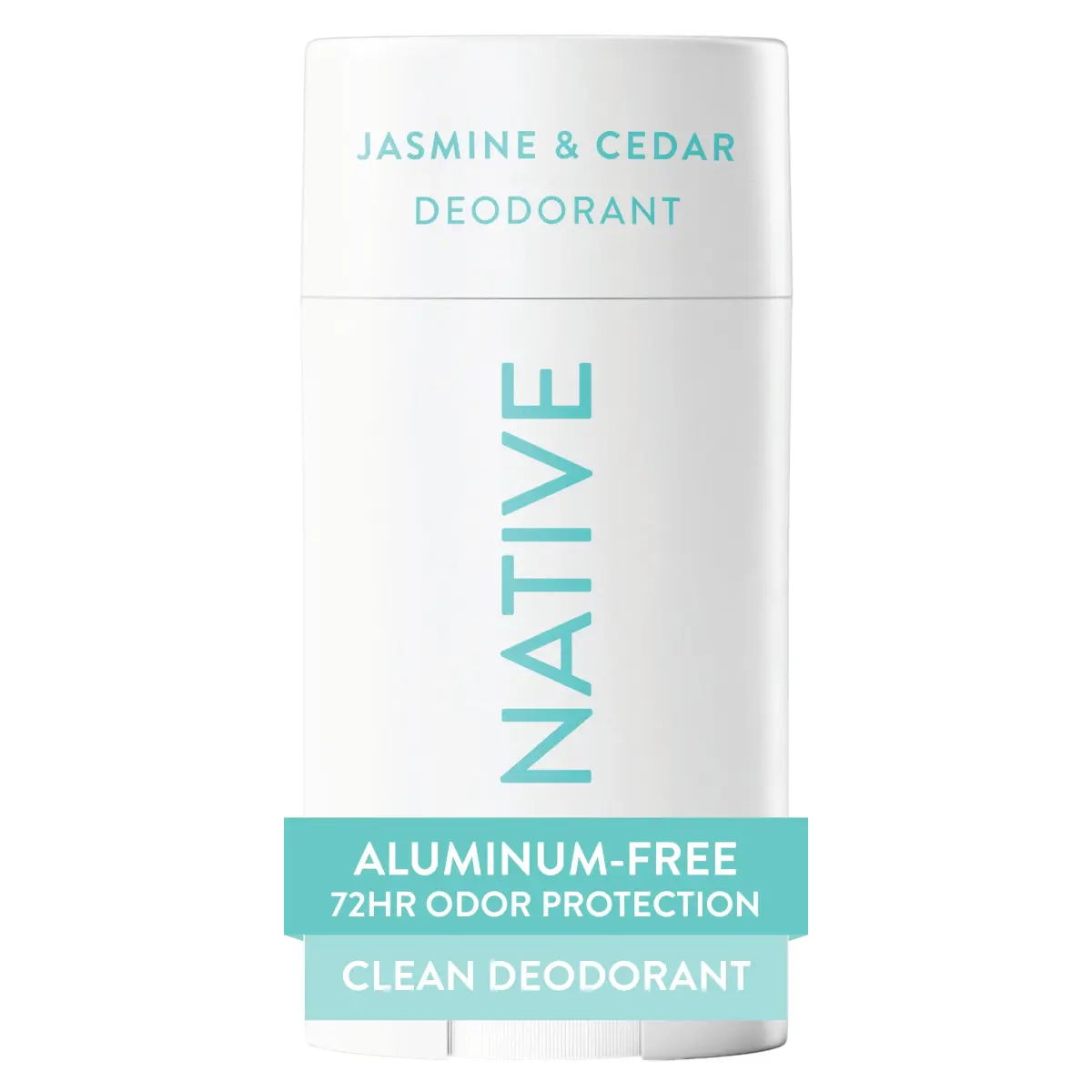 Native Jasmine & Cedar Natural Deodorant Stick 77g (2.65oz) | 72-Hour Odor Control - main product image