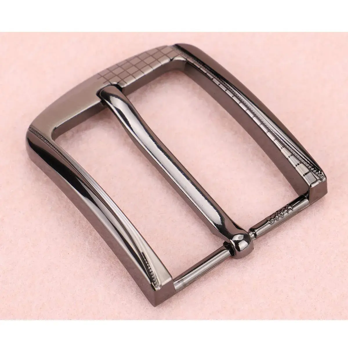 McFanBe Single Prong Square Belt Buckle | 38-40 mm (1.5 in) Grey Alloy Replacement Buckle - view 3