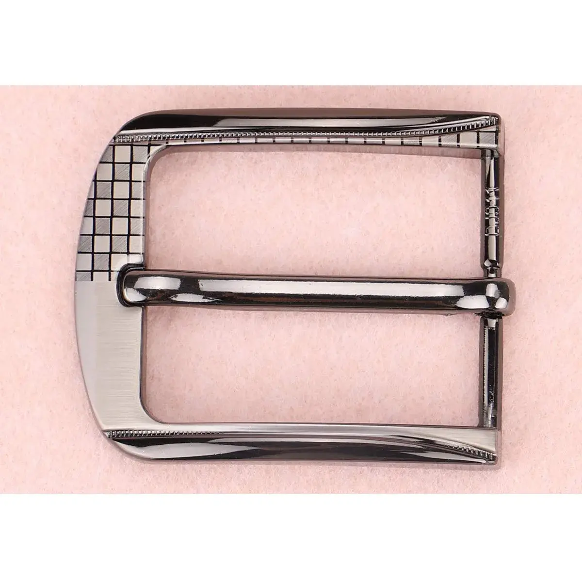McFanBe Single Prong Square Belt Buckle | 38-40 mm (1.5 in) Grey Alloy Replacement Buckle - view 4