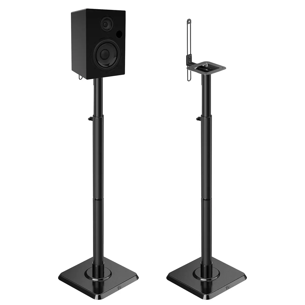 Mounting Dream Height Adjustable Speaker Stands for Bookshelf Speakers | 102cm (40") Max Height, 5kg (11lb) Capacity, Set of 2 - main product image