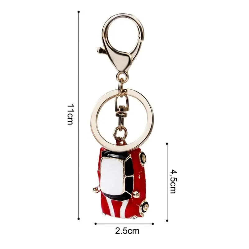 RK Gifts Mini Style Car Keychain Keyfob Gift Rhinestone White | Light & Elegant - view 4