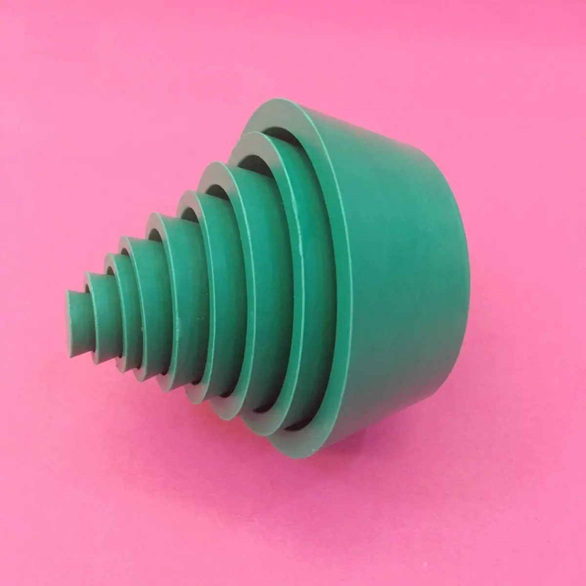 SUCOHANS 9 Piece Filter Adapter Cones Set, Buchner Funnel Flask Adapter Set with Tapered Collars, 17mm-83.4mm Wide End Diameter - view 5