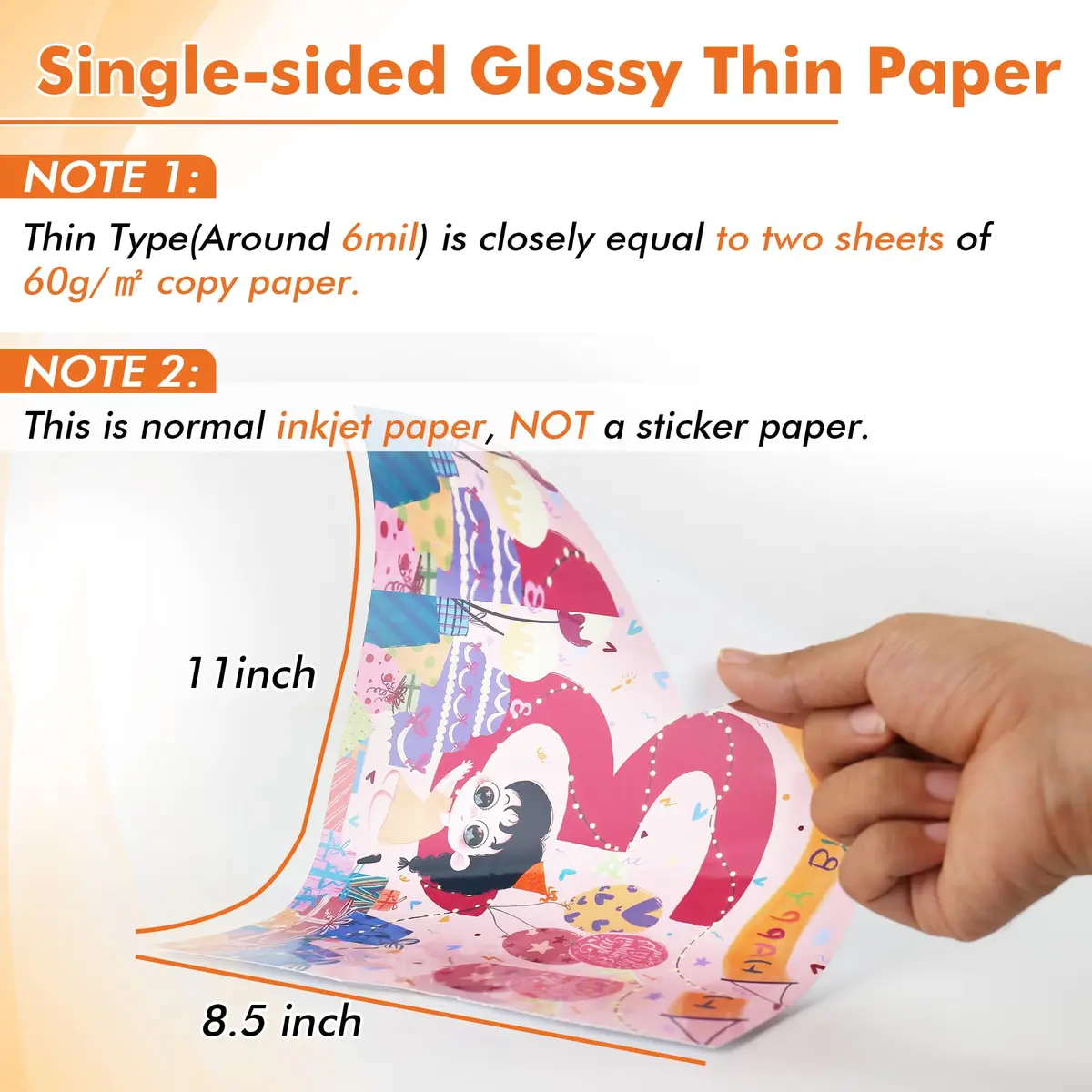 Koala Glossy Inkjet Photo Paper 8.5x11 Inches 100 Sheets 30LB | High-Resolution, Instant Dry, Perfect for Photos & Crafts - view 2