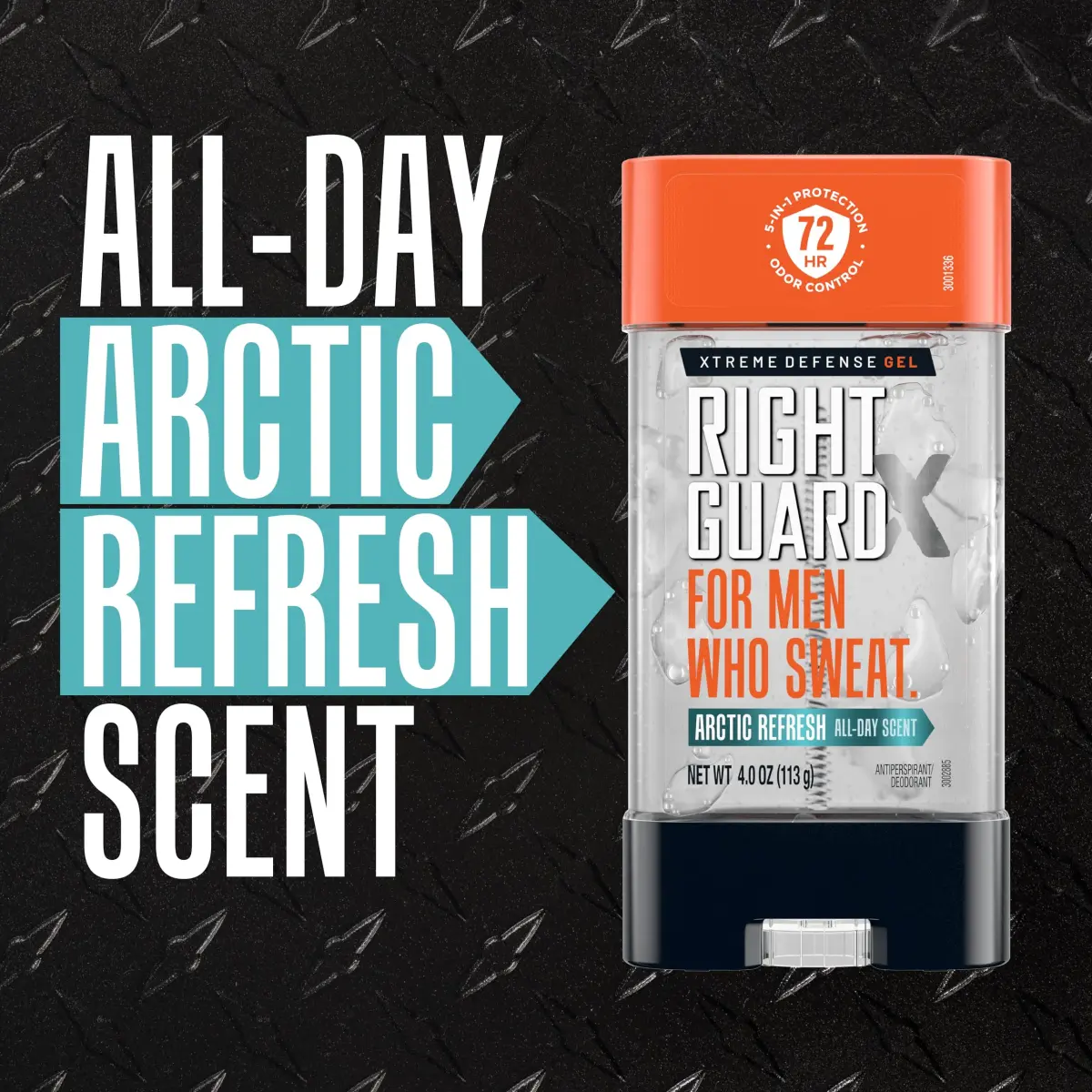 Right Guard Xtreme Defense Antiperspirant Deodorant Gel, Arctic Refresh Scent, 4 oz (Pack of 4) | 72-Hour Odor Control & Sweat Protection - view 5