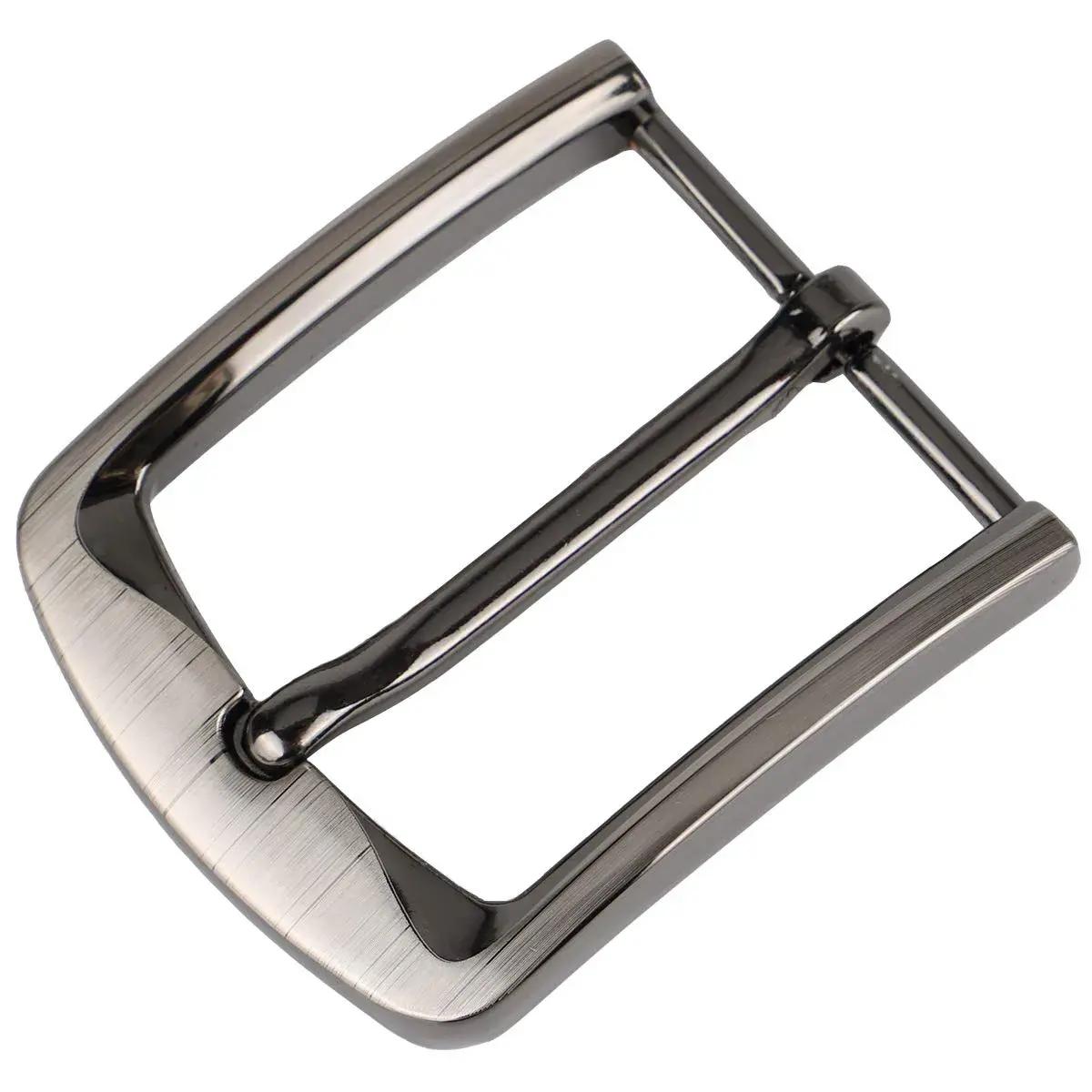 McFanBe Grey Single Prong Square Belt Buckle 3.8cm (1.5 Inches) | Replacement Buckle for Men & Women - main product image