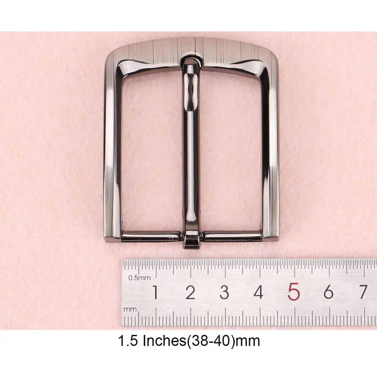 McFanBe Grey Single Prong Square Belt Buckle 3.8cm (1.5 Inches) | Replacement Buckle for Men & Women - view 5