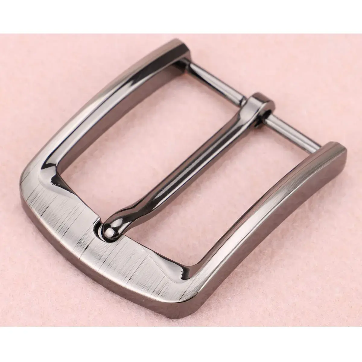 McFanBe Grey Single Prong Square Belt Buckle 3.8cm (1.5 Inches) | Replacement Buckle for Men & Women - view 2