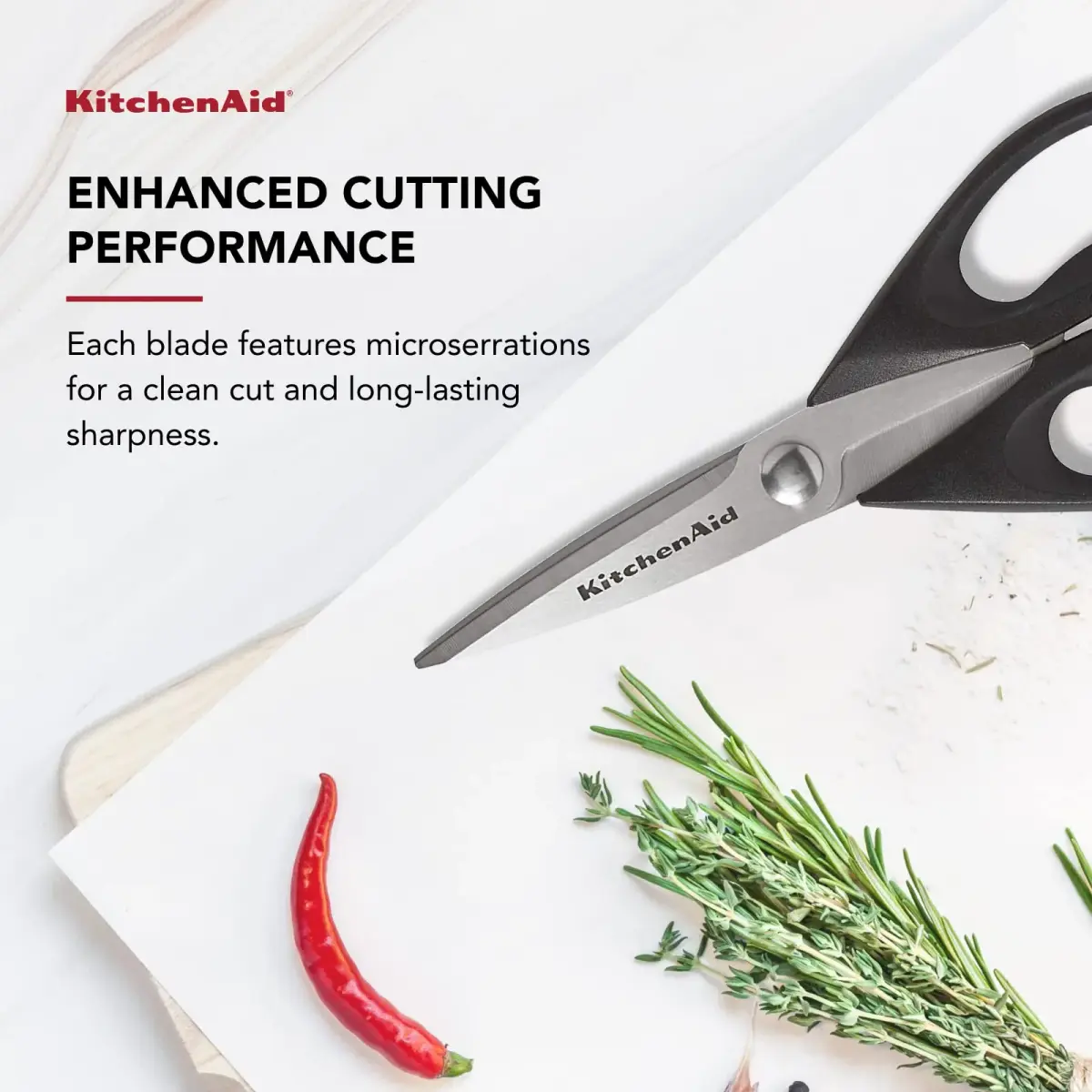 KitchenAid Black Multipurpose Kitchen Shears with Nutcracker & Bottle Opener, 1 Pack - view 4