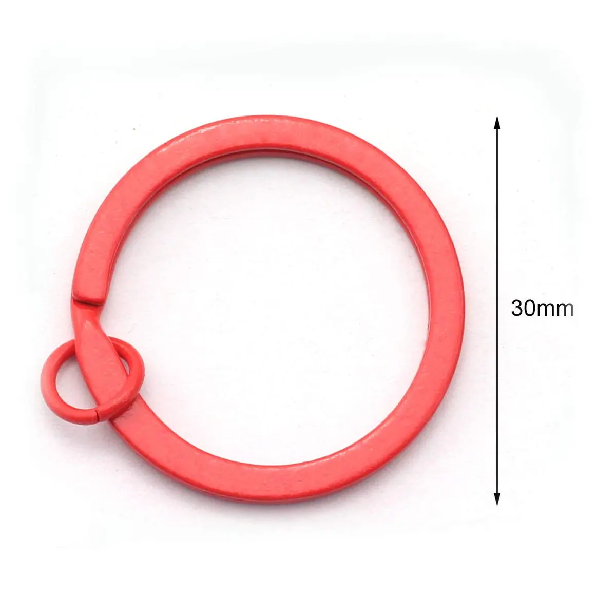 NX Garden 50PCS 30mm Colorful Flat Key Chain Ring Metal Split Keychain for Car & Home Keys Organization - view 2