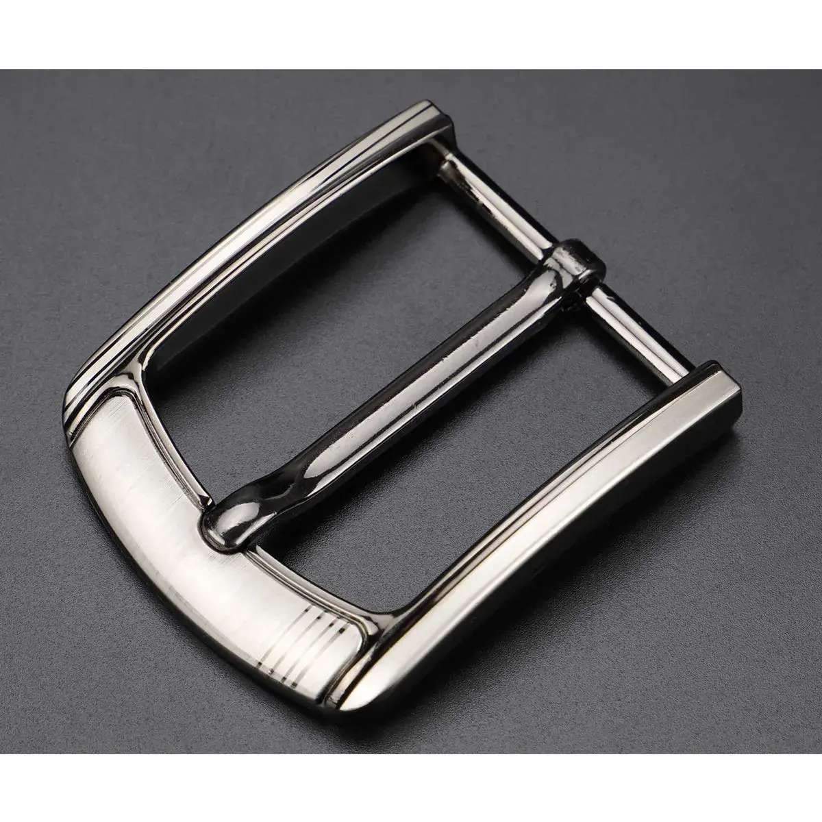 McFanBe 1.5 Inches (38 mm) Belt Buckle Single Prong Square Replacement Buckle for Men Women Belt (Grey15) | Alloy Metal Buckle for 38mm Straps - view 5