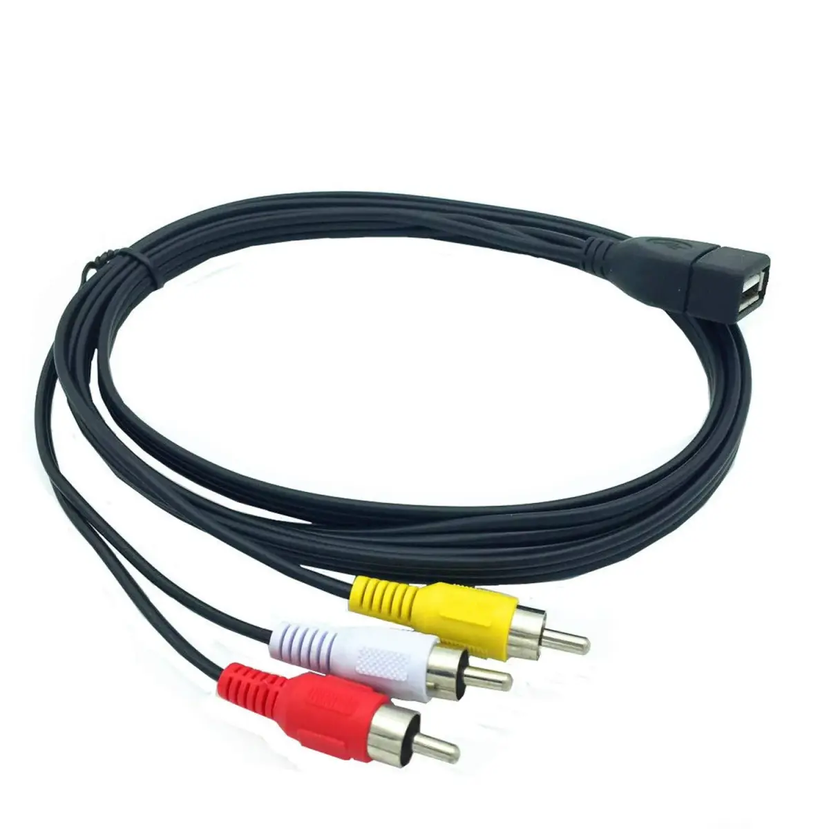 ANRANK UR20315AK USB Female to 3 RCA AV Cable 1.5m (4.9ft) | Connects AV Equipment to HDTVs - view 4