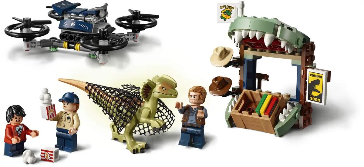 LEGO Jurassic World Dilophosaurus on The Loose 75934 Building Kit (168 Pieces) | Dinosaur Adventure for Kids 6+ - view 7