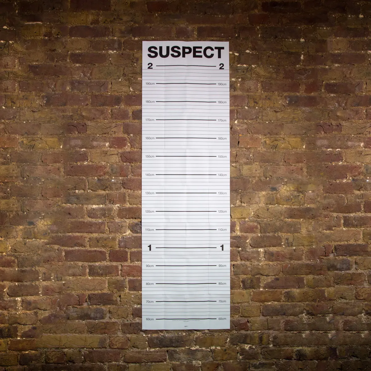 Suck UK Mugshot Height Chart & Party Props Poster with 10 Number Cards | 24 inch (61 cm) Vertical Poster - view 7