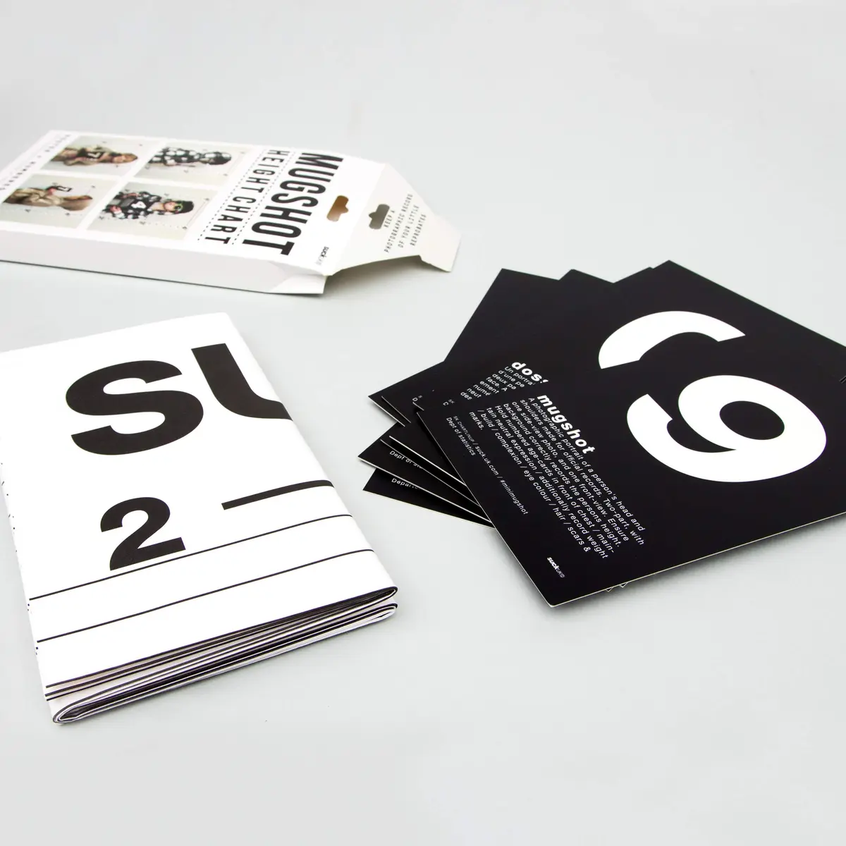 Suck UK Mugshot Height Chart & Party Props Poster with 10 Number Cards | 24 inch (61 cm) Vertical Poster - view 4