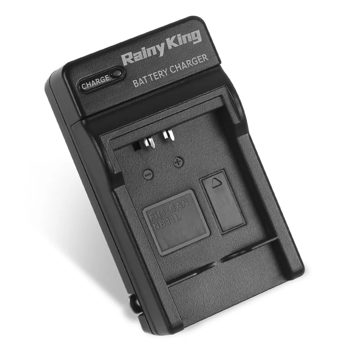 Rainy King NB-11L Battery Charger for Canon PowerShot ELPH 110 HS, 130 HS, 340 HS, 350 HS, A2300, SX400 is, A2400 is, A2500, A3500 is, A4000 is, IXS 240 HS, IXUS 285 HS | Travel Model, LCD Indicator, CE Certified - main product image