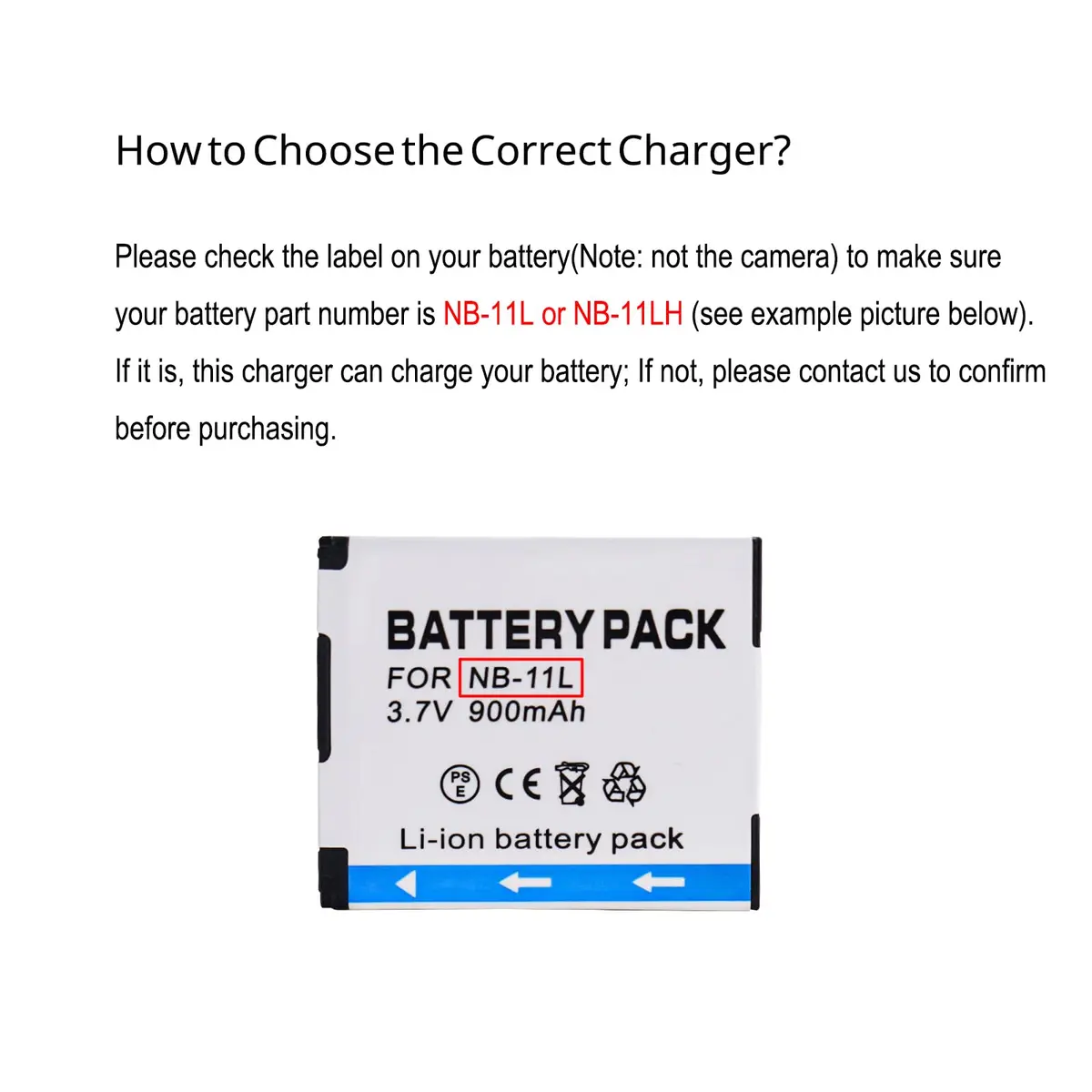 Rainy King NB-11L Battery Charger for Canon PowerShot ELPH 110 HS, 130 HS, 340 HS, 350 HS, A2300, SX400 is, A2400 is, A2500, A3500 is, A4000 is, IXS 240 HS, IXUS 285 HS | Travel Model, LCD Indicator, CE Certified - view 2