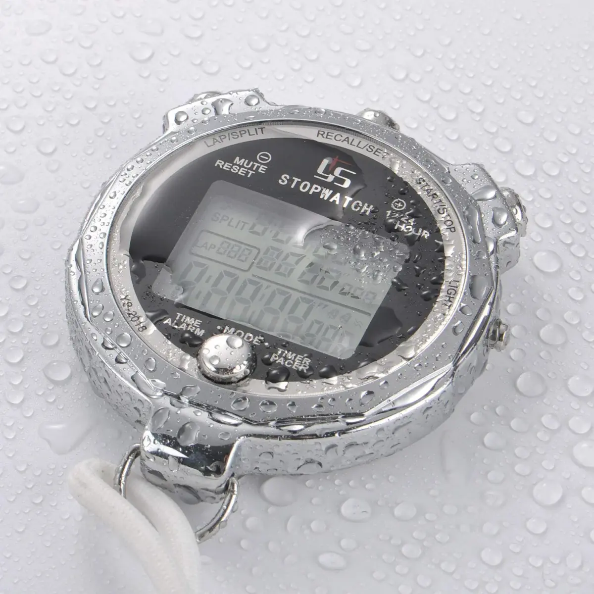 LAOPAO Metal Stopwatch Timer with Backlit & 100 Lap Memory | Large Display Digital Stop Watch for Coaches - view 3