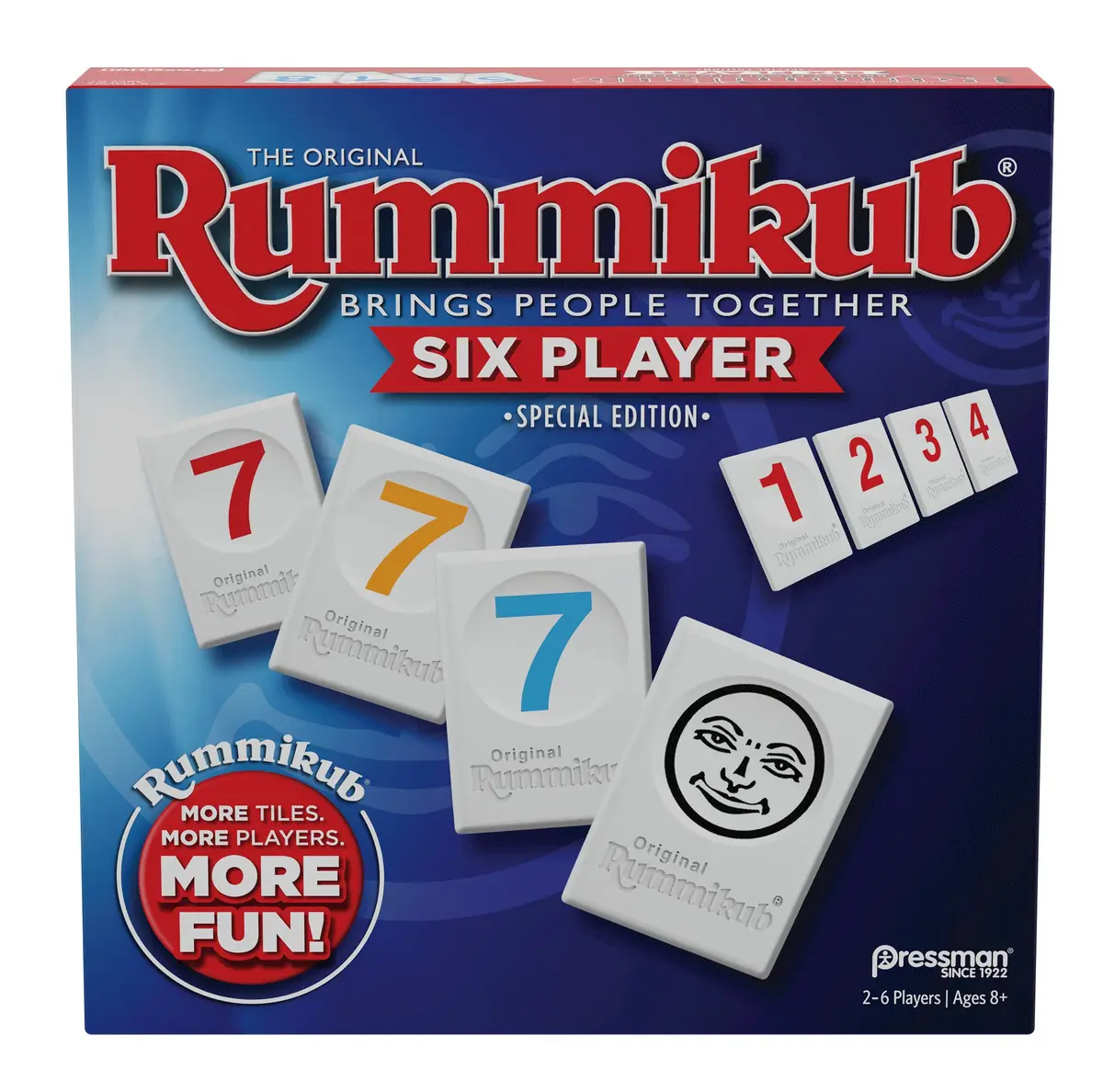 Pressman Rummikub Six Player Edition | Classic Tile Game for 2-6 Players, Ages 8+ - main product image
