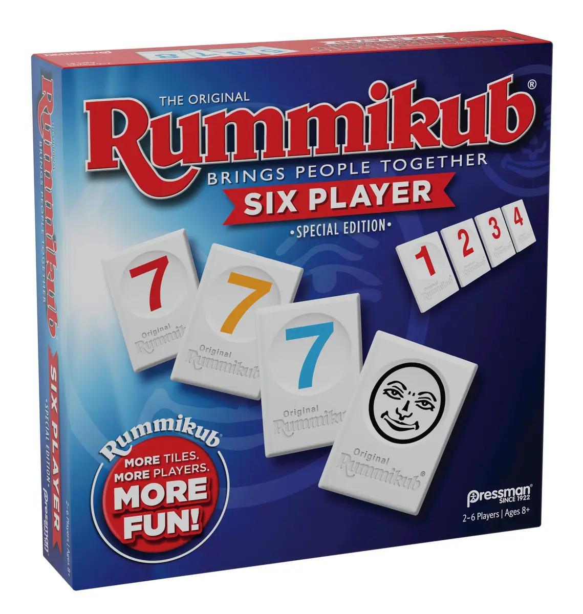 Pressman Rummikub Six Player Edition | Classic Tile Game for 2-6 Players, Ages 8+ - view 5