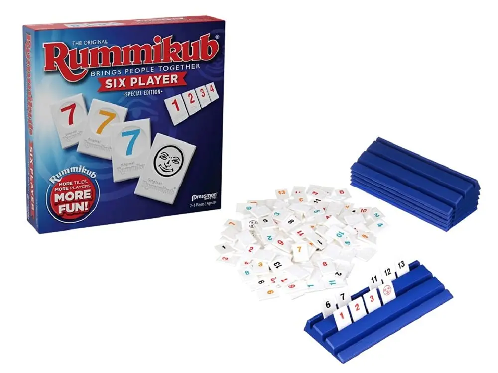 Pressman Rummikub Six Player Edition | Classic Tile Game for 2-6 Players, Ages 8+ - view 2