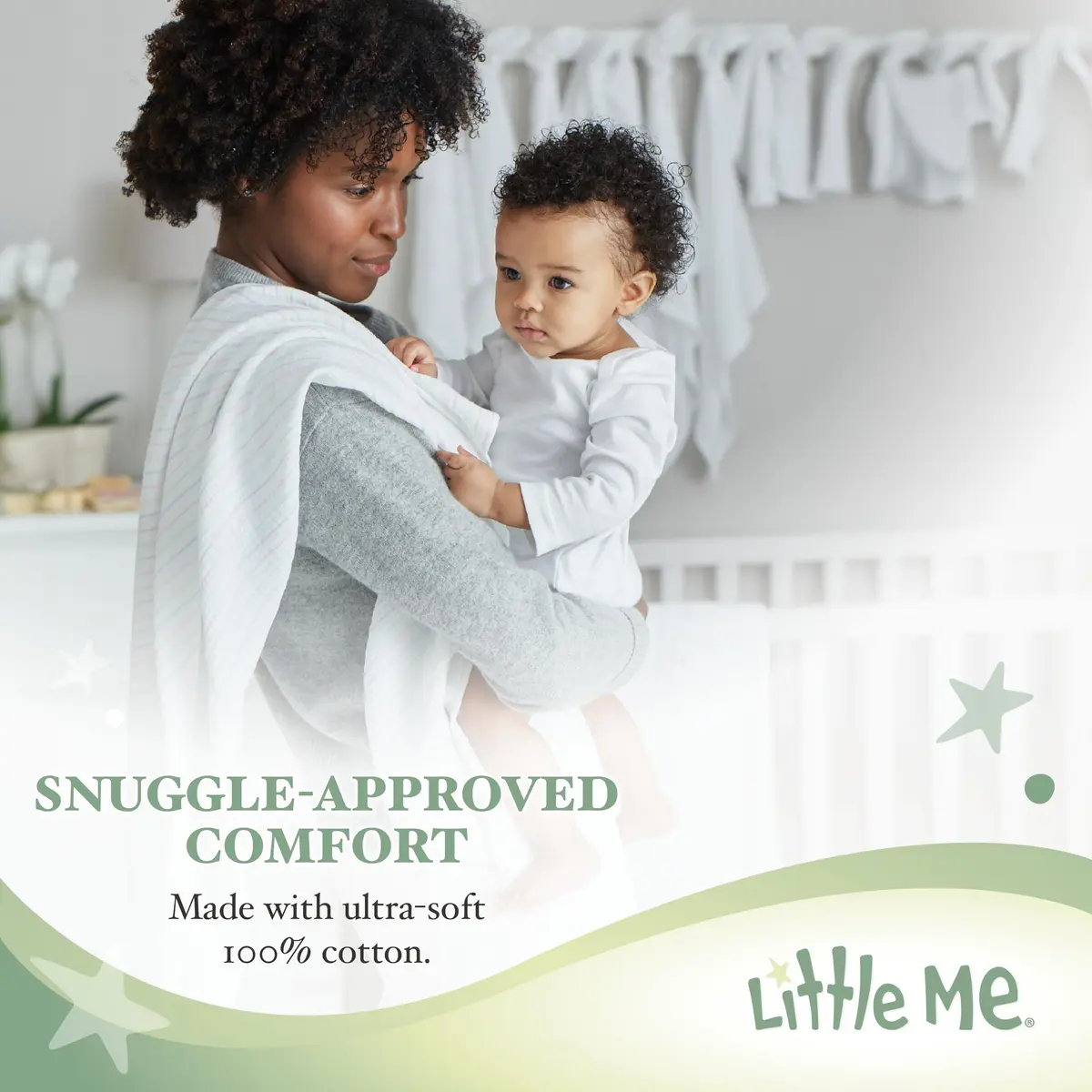 Little Me Baby Boys' 2-Piece Cotton Tiny Dinos Footie & Cap Set Newborn | Soft, Comfortable & Easy Diaper Change - view 5