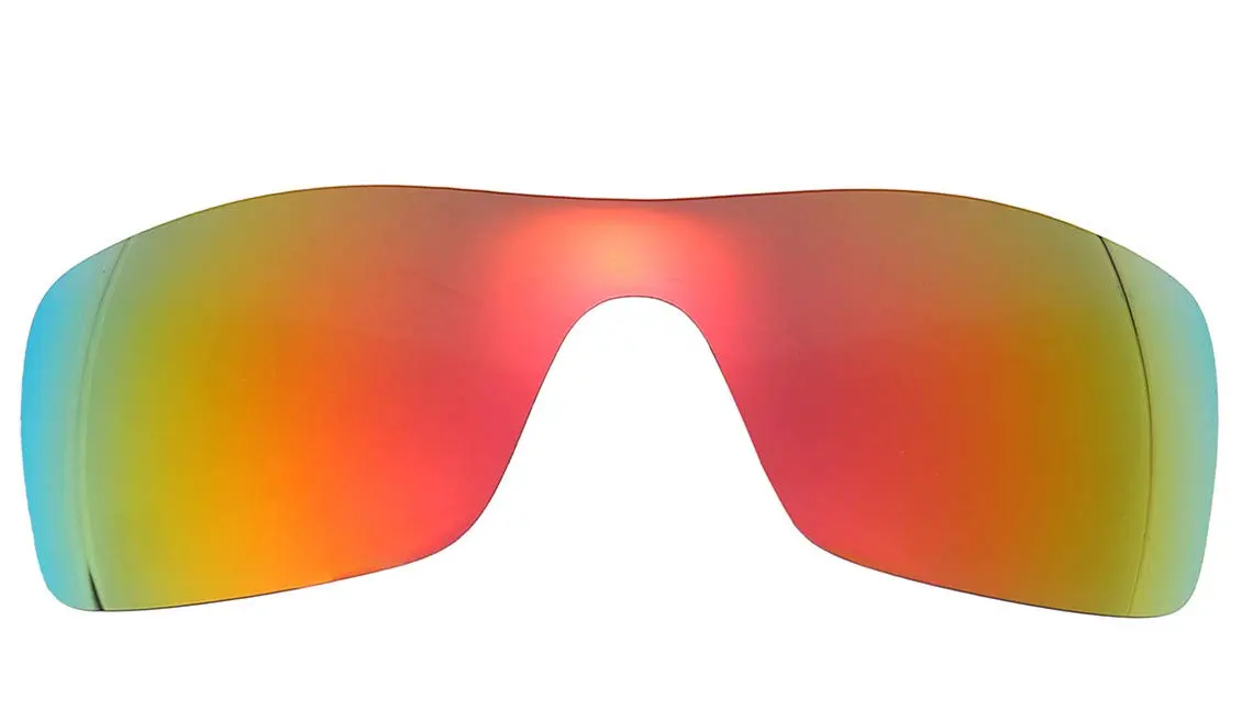NicelyFit Polarized Replacement Lenses for Oakley Batwolf Sunglasses (Fire Red Mirror) | UV400 & Impact Safe - main product image