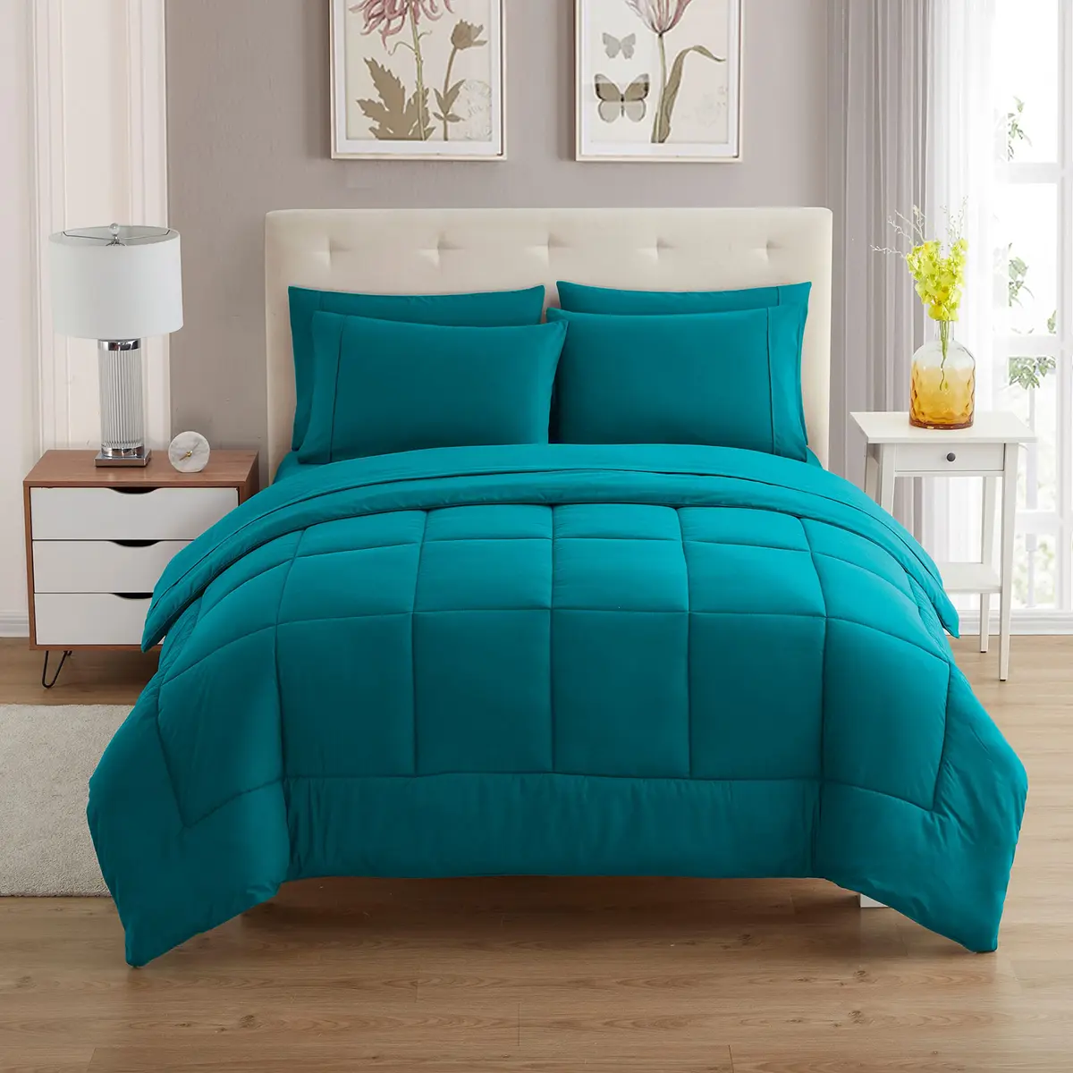Sweet Home Collection King Size Comforter Set with Sheets | All-Season Breathable Microfiber (70-120 chars) - view 2