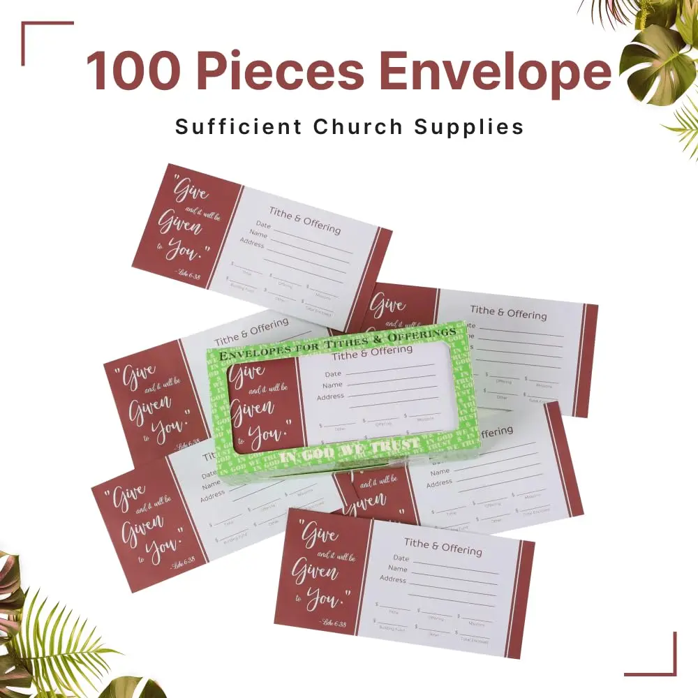 Swanson Christian Products Cash Envelopes 3x6.25 in | Faith-Inspired Tithe & Offering Pack of 100 - view 2