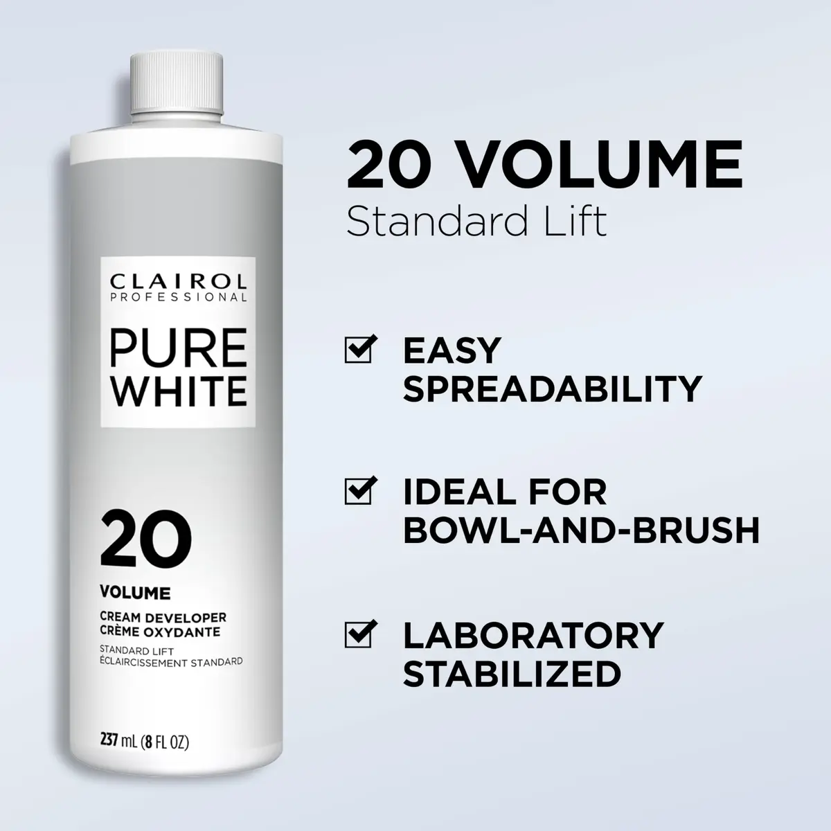 Clairol Professional Pure White 20 Volume Hair Developers | Standard Lightening & Gray Coverage (110 characters) - view 3