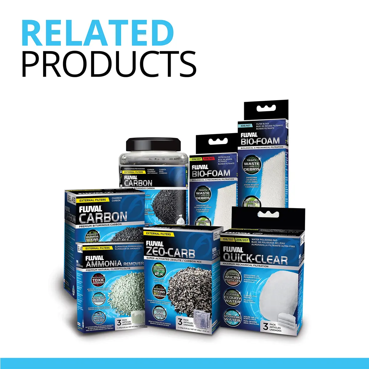 Fluval Phosphate Remover Pad 6-Pack | 2-in-1 Mechanical & Chemical Filtration for Aquariums - view 7