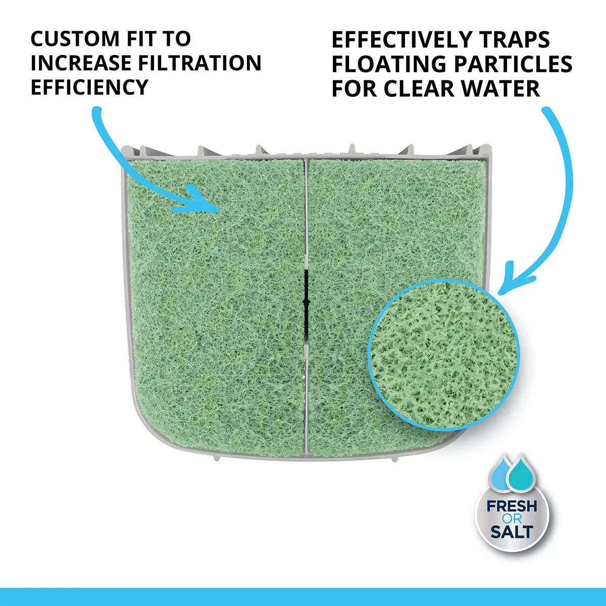 Fluval Phosphate Remover Pad 6-Pack | 2-in-1 Mechanical & Chemical Filtration for Aquariums - view 3