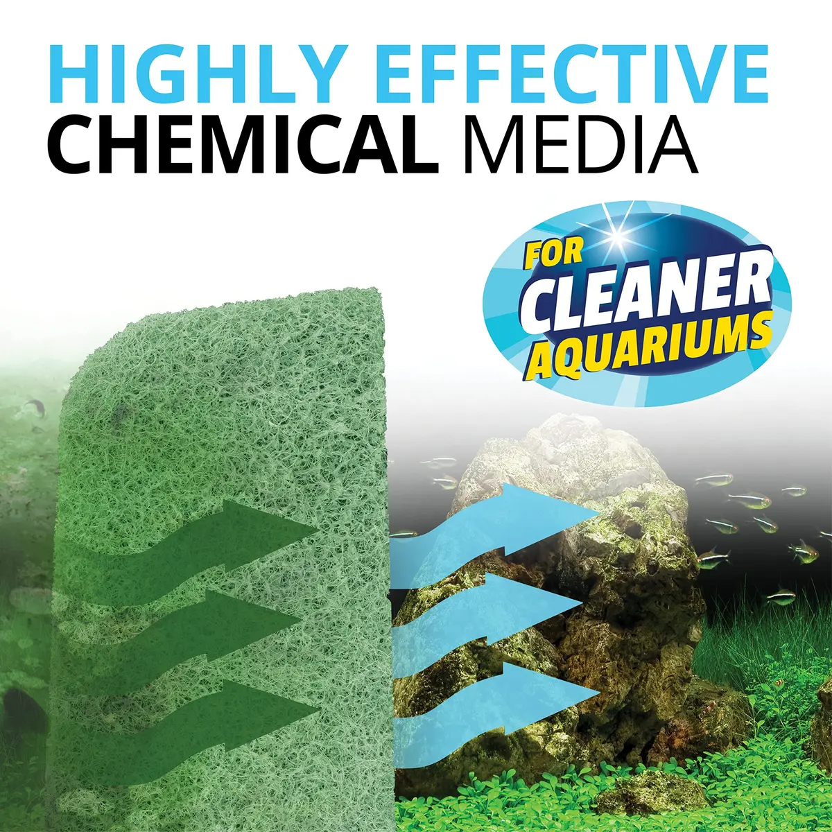 Fluval Phosphate Remover Pad 6-Pack | 2-in-1 Mechanical & Chemical Filtration for Aquariums - view 4