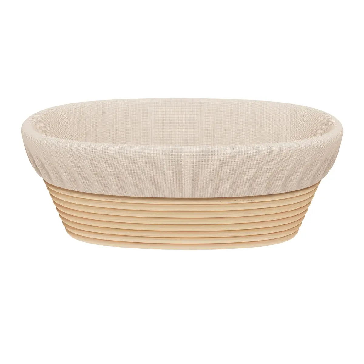 Sondiko Oval Rattan Bread Proofing Basket 24.5cm (9.6") | Handmade for Sourdough Baking - main product image