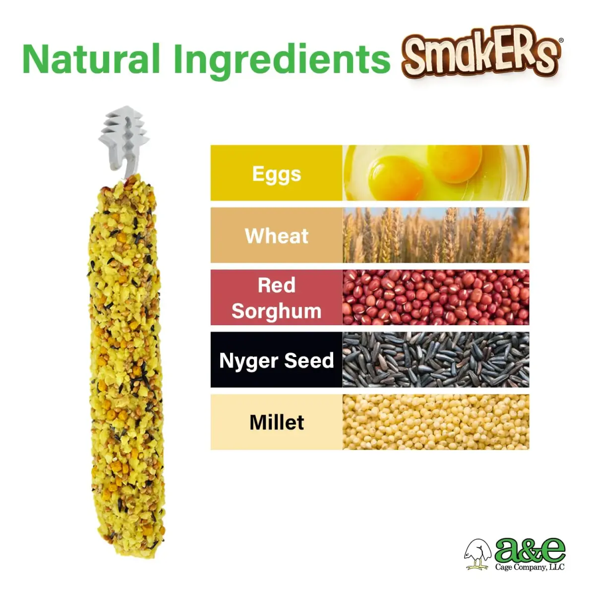 Vitapol Smakers Egg Treat Sticks for Parakeets & Budgies, Twin Pack | Protein-Rich for Feather Health - view 2