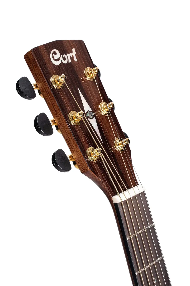 Cort Grand Regal Series Acoustic-Electric Guitar, Natural Glossy | Bevel Cut Grand Auditorium, Full Size, Myrtlewood & Sitka Spruce - view 5
