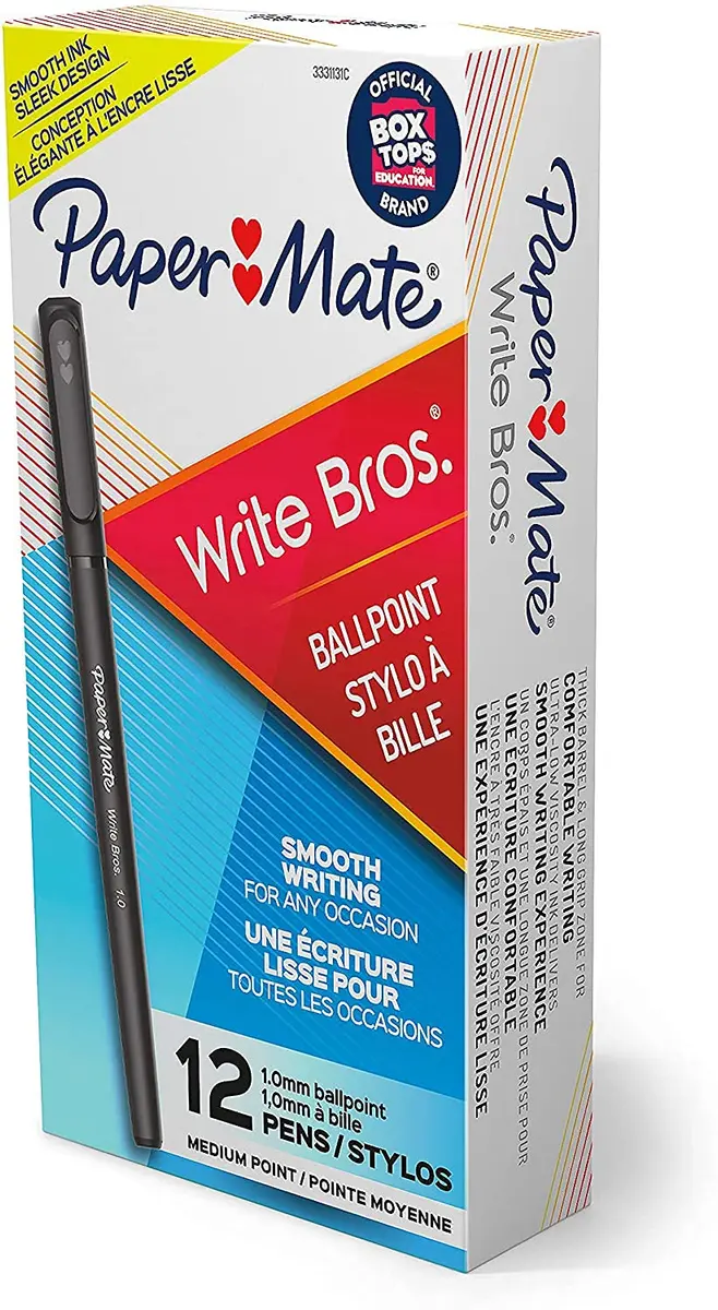 Paper Mate Write Bros Ballpoint Pens 1.0mm Black | Medium Point, Pack of 36, USA Import - main product image