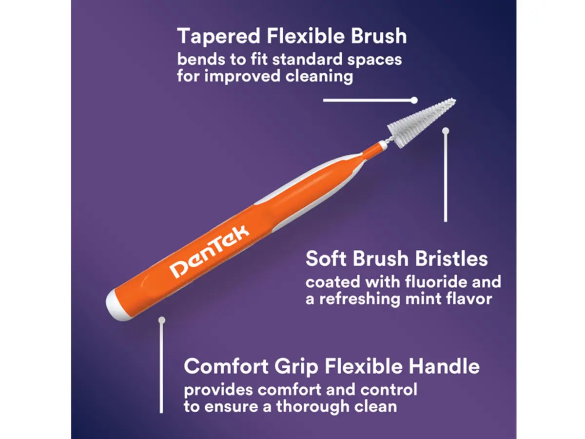 DenTek Easy Brush Cleaners 16 ea | Mint Mouthwash Blast Mint | Brush Cleaner for Makeup & Dental Hygiene - view 3