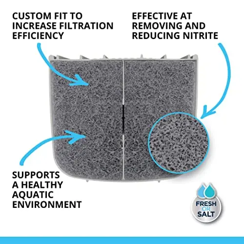 Fluval 307/407 Nitrite Remover Pad 6-Pack | Aquarium Canister Filter Media for Freshwater & Saltwater Tanks - view 3