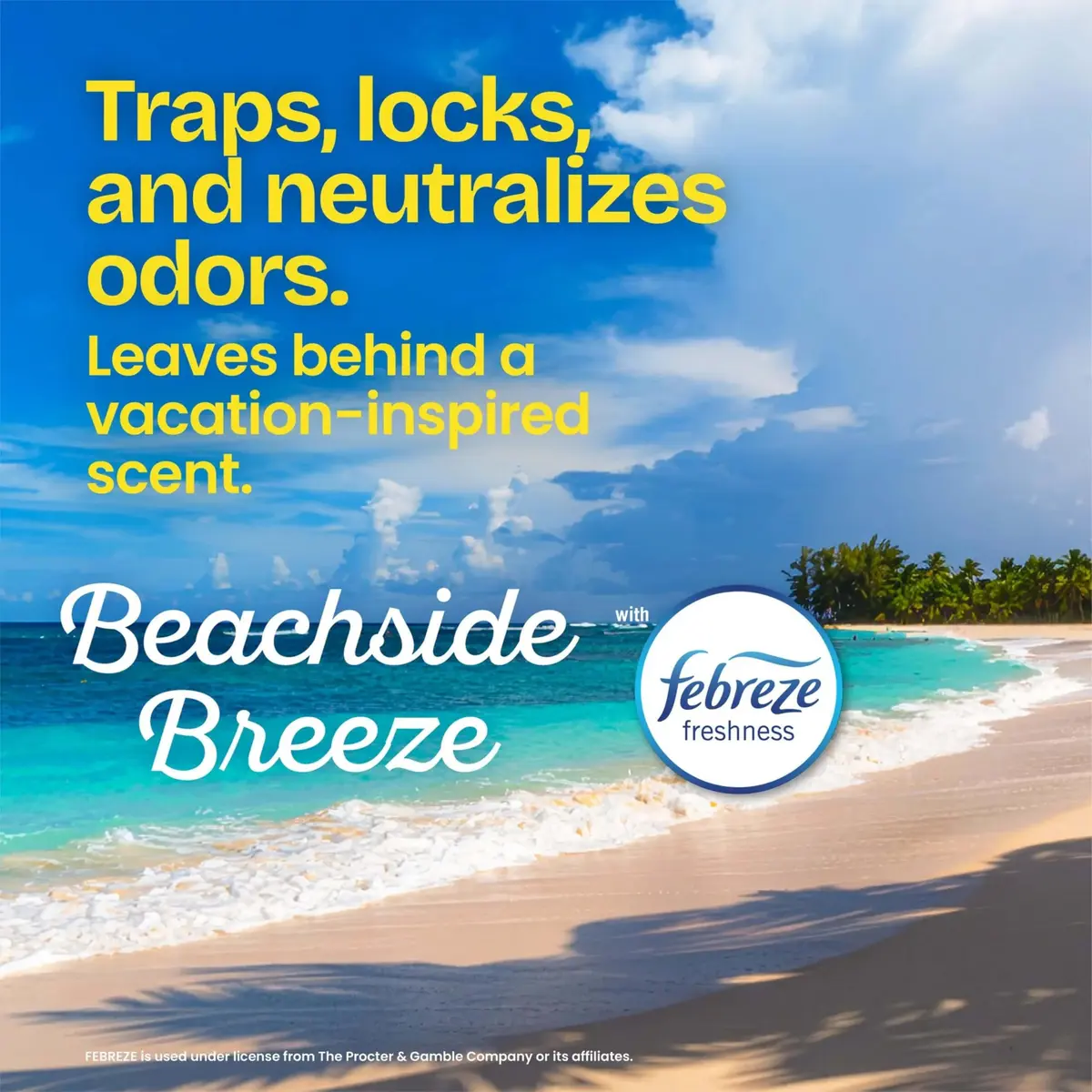 Glad Small Trash Bags 4 Gallon | Odor-Resistant with Febreze Beachside Breeze (70-120 chars) - view 3
