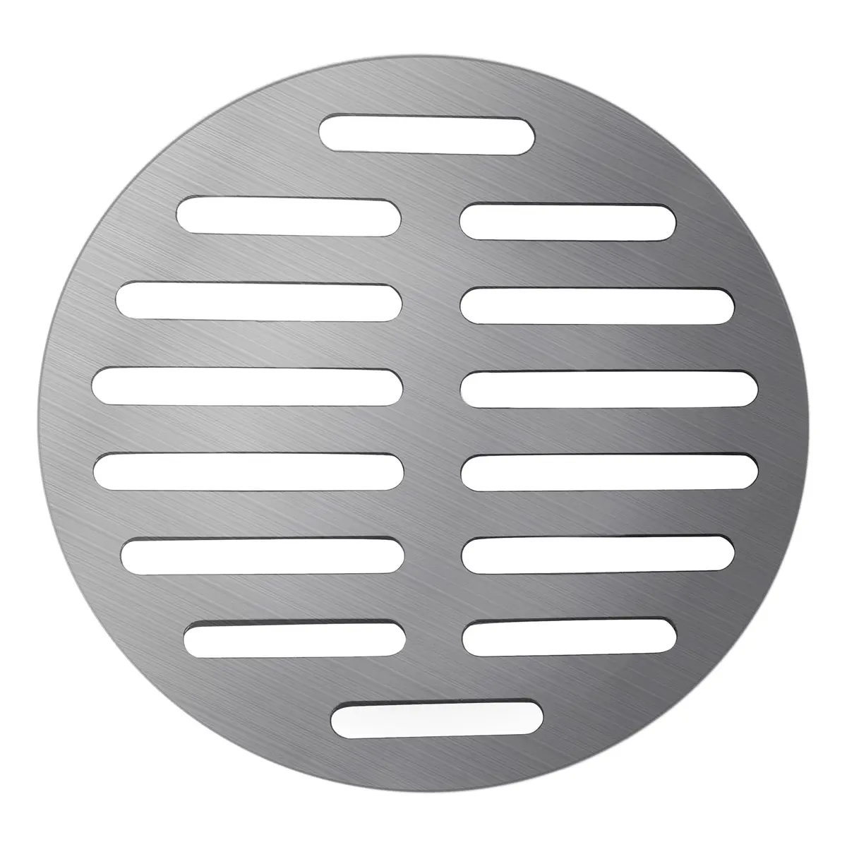 Vonty Round Stainless Steel Floor Drain Cover 6 Inch | Leak-Free Drain Cover with 14 Holes, Silver Tone - main product image