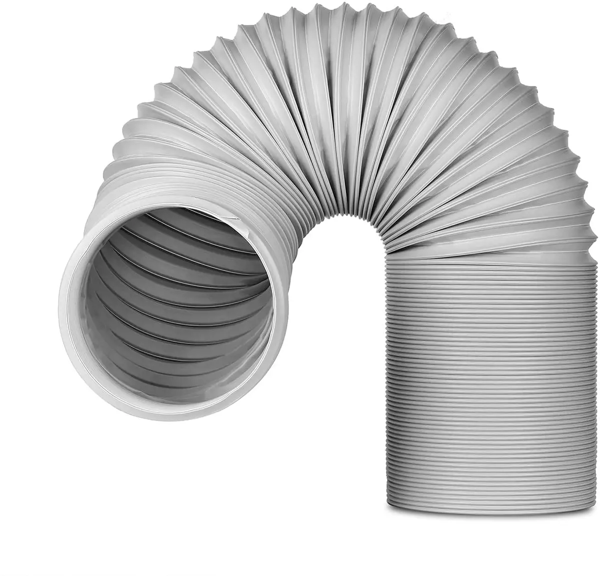 TURBRO Portable Air Conditioner Exhaust Hose 5.9 Inch Diameter 78 Inch Length White | Expandable & Universal Fit - main product image