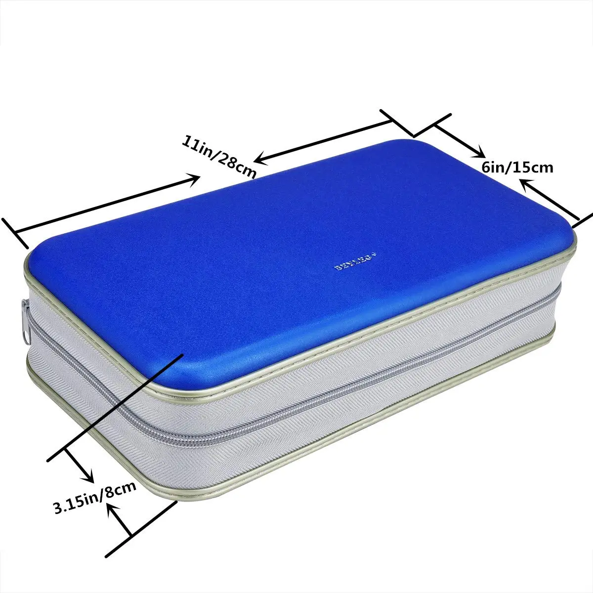 Wismart CD DVD Wallet 96 Capacity | Heavy Duty Hard Shell Disc Organizer (70-120 chars) - view 2