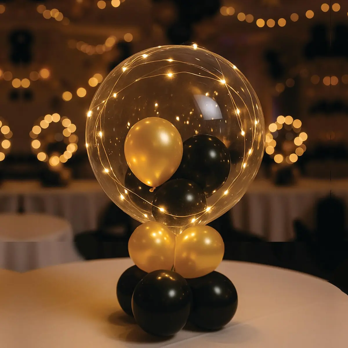 lightsfever 6PCS LED Light Up Bobo Balloons for Wedding Party Decorations | Enchanting White LED Balloons - view 8