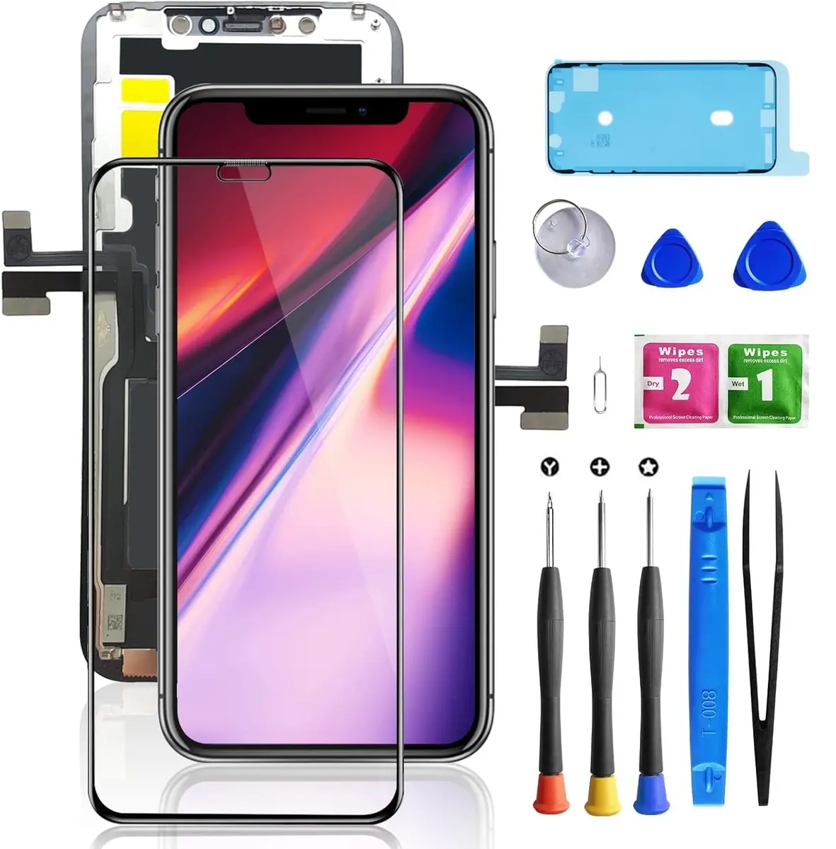 Bsz4uov iPhone 11 Pro Screen Replacement for A2160, A2217, A2215 | 5.8" High-Quality Digitizer & Tempered Glass - main product image
