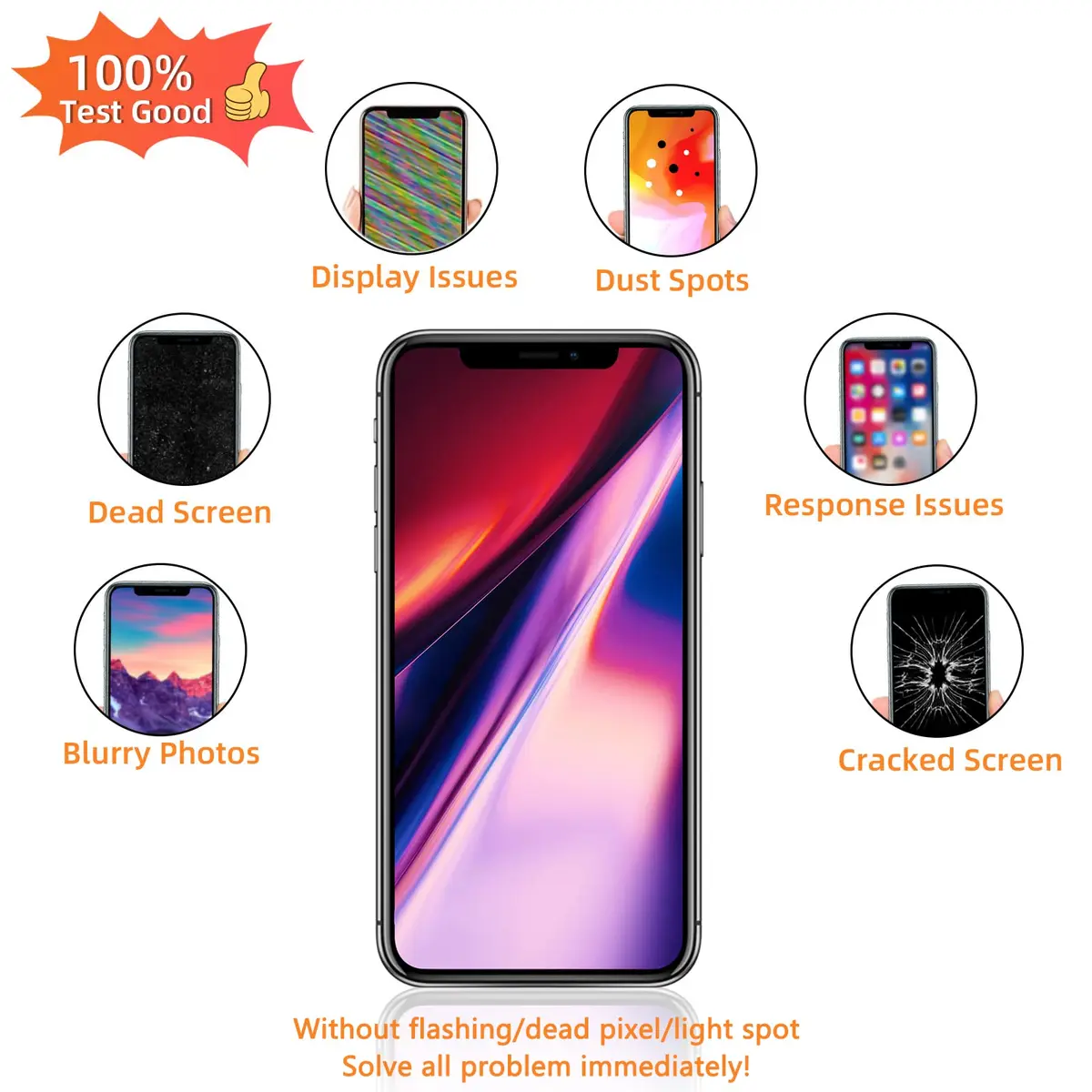 Bsz4uov iPhone 11 Pro Screen Replacement for A2160, A2217, A2215 | 5.8" High-Quality Digitizer & Tempered Glass - view 4