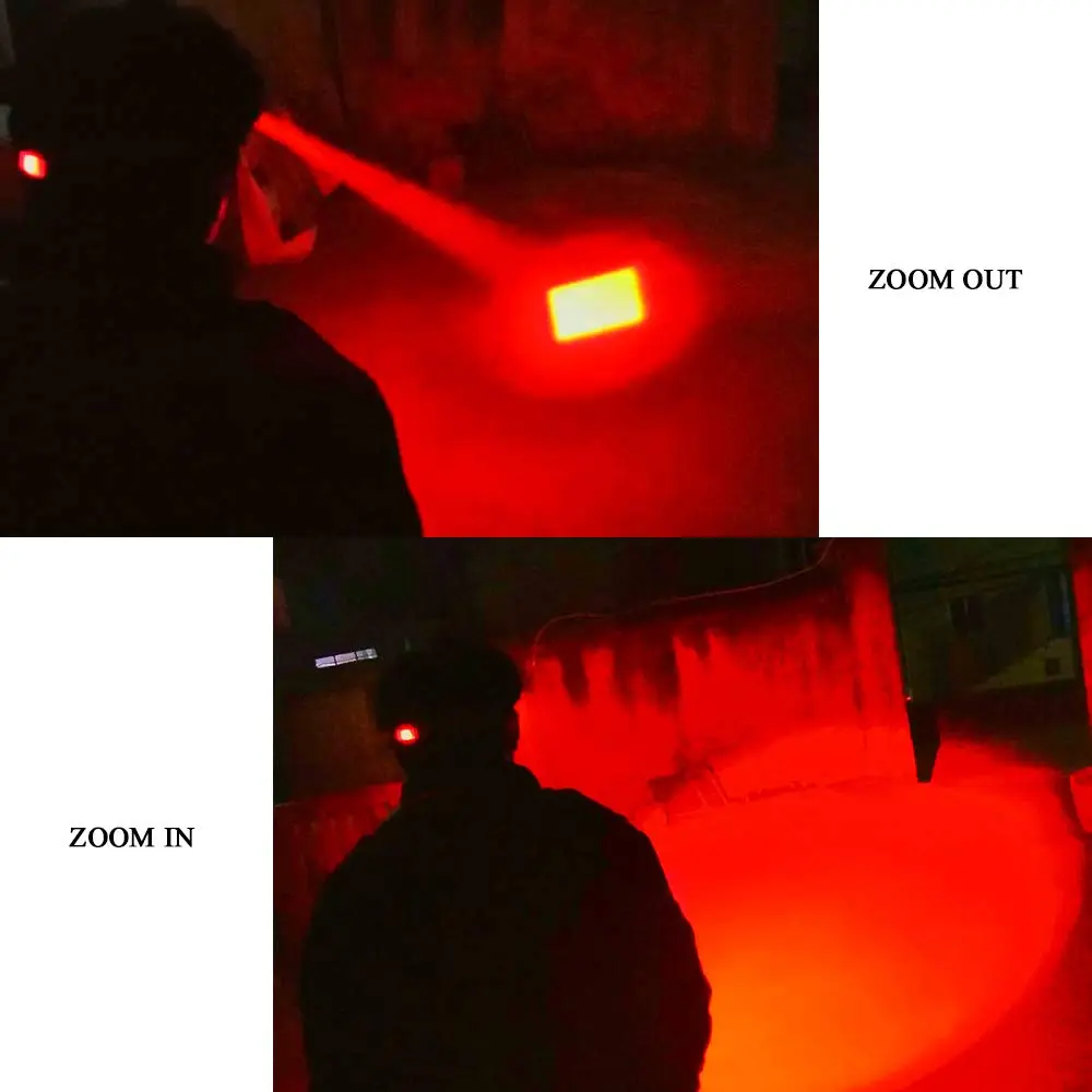 AuKvi Red Light Headlamp with Zoom, 3 Modes & AAA Batteries | 4.6/5 Stars (8 Reviews) - view 7