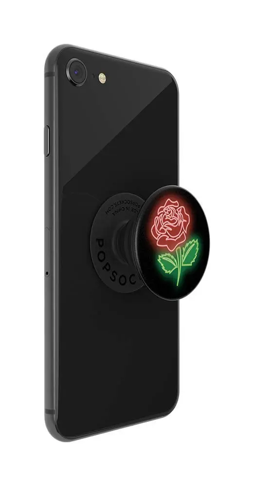 PopSockets Phone Grip with Expanding Kickstand Neon Rose | Secure, Swappable & Bright - view 5